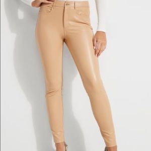 NWT🧨Guess High-Rise Faux-Leather Pants